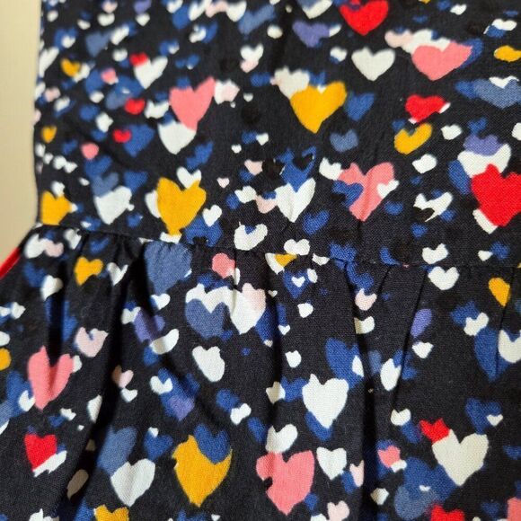 EUC LOFT HEARTS PRINT COLORFUL TOP BABYDOLL STYLE SIZE SMALL - Picture 10 of 16